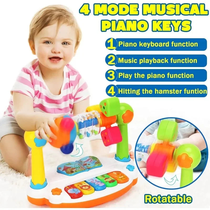 Kappababy™ Baby Piano Toys Kids Rotating Music Piano