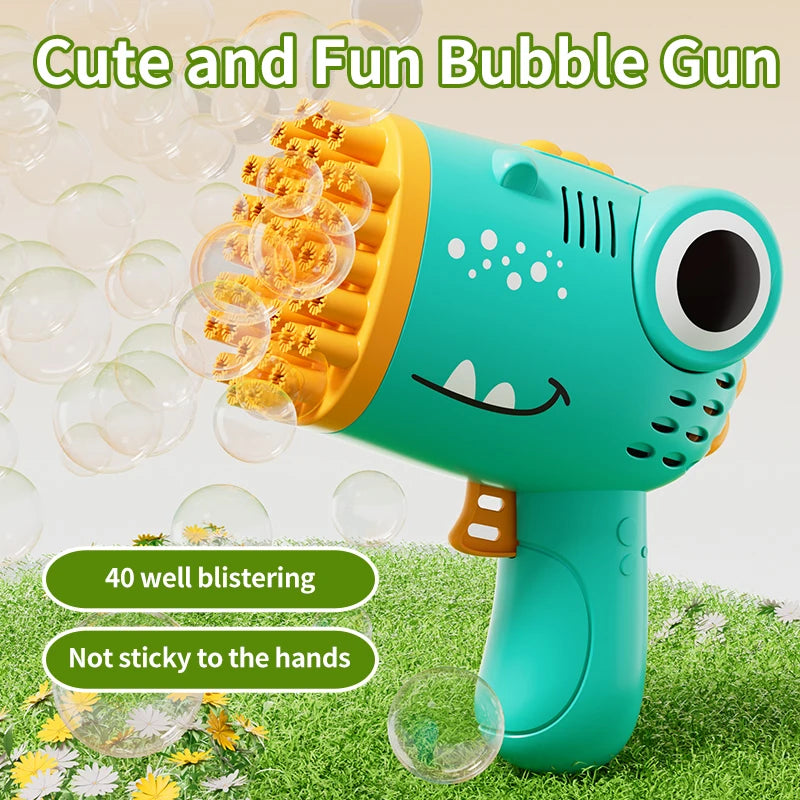 Kappababy™40 Holes Dinosaur Bubble Gun